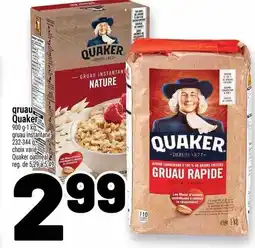 Metro Quaker gruau offer