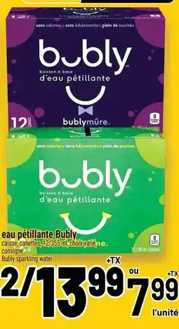 Metro Bubly eau pétillante offer