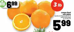 Metro Oranges navel sans pépins offer