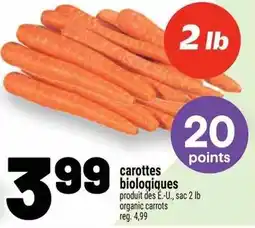 Metro Carottes biologiques offer