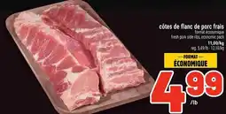 Metro Côtes de flanc de porc frais offer