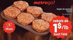Metro Burgers de saucisses fraîches offer