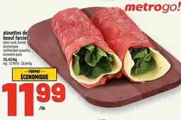 Metro Alouettes de boeuf farcies offer