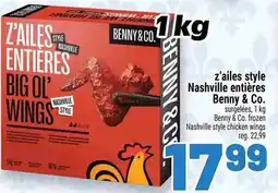 Metro Benny & Co. z'ailes style Nashville entières offer