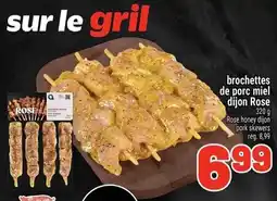 Metro Brochettes de porc miel dijon rose offer