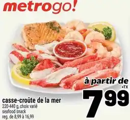 Metro Metrogo! casse-croûte de la mer offer