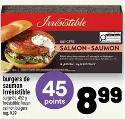 Metro Irrésistible burgers de saumon offer