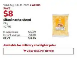 Costco Silani nacho shred offer