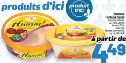 Metro Fontaine Santé hummus offer