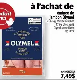 Metro Olymel à l'achat de émincé de jambon offer