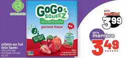 Metro GoGo collation aux fruit Squeez offer
