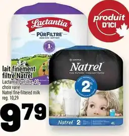 Metro Lait finement filtré natrel offer
