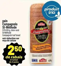 Metro St-méthode pain campagnolo offer