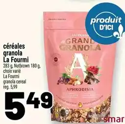 Metro La Fourmi céréales granola offer