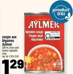 Metro Aylmer Soupe aux légumes offer