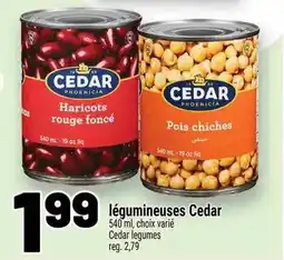 Metro Cedar légumineuses offer