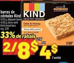 Metro Kind barres de céréales offer