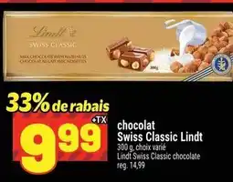 Metro Swiss Chocolat classic lindt offer