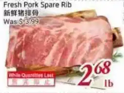 Tone Tai Supermarket Fresh Pork Spare Rib offer