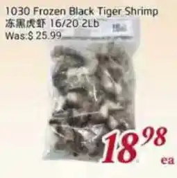 Tone Tai Supermarket 1030 Frozen Black Tiger Shrimp offer