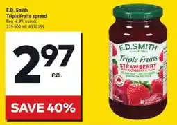 Giant Tiger E.D. Smith Triple Fruits spread offer