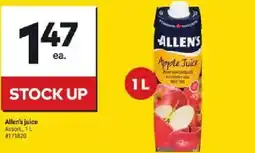 Giant Tiger Allen's juice offer