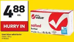Giant Tiger Giant Value salted butter offer