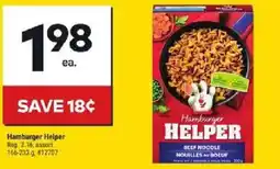 Giant Tiger Hamburger Helper offer