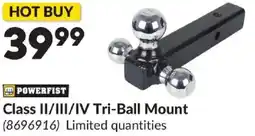 Princess Auto Class II/III/IV Tri-Ball Mount offer