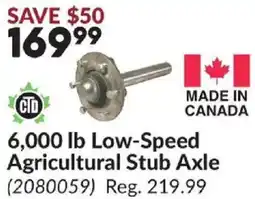 Princess Auto 6,000 lb Low-Speed Agricultural Stub Axle offer