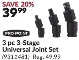 Princess Auto 3 pc 3-Stage Universal Joint Set offer