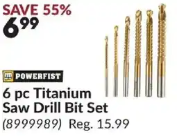 Princess Auto 6 pc Titanium Saw Drill Bit Set offer
