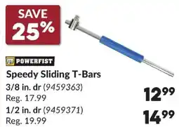 Princess Auto Speedy Sliding T-Bars offer