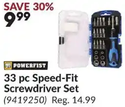 Princess Auto 33 pc Speed-Fit Screwdriver Set offer