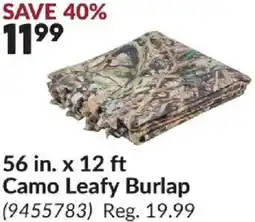 Princess Auto 56 in. x 12 ft Camo Leafy Burlap offer