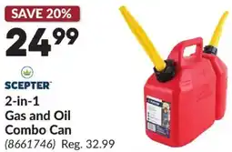 Princess Auto SCEPTER 2-in-1 Gas and Oil Combo Can offer