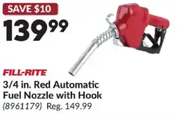 Princess Auto 3/4 in. Red Automatic Fuel Nozzle with Hook offer