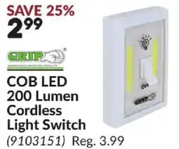 Princess Auto COB LED 200 Lumen Cordless Light Switch offer