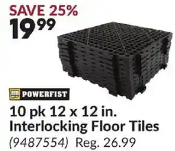 Princess Auto 10 pk 12 x 12 in. Interlocking Floor Tiles offer