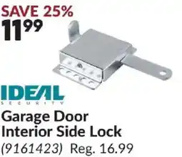 Princess Auto Garage Door Interior Side Lock offer