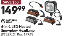 Princess Auto 6-in-1 LED Heated Snowplow Headlamp offer