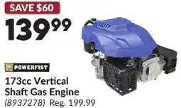 Princess Auto 173cc Vertical Shaft Gas Engine offer