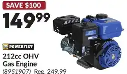 Princess Auto 212cc OHV Gas Engine offer