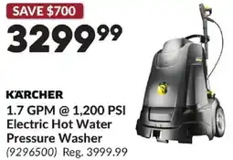 Princess Auto Electric Hot Water Pressure Washer offer