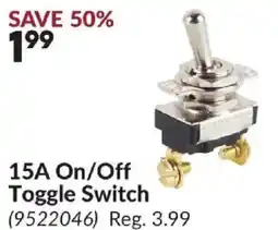 Princess Auto 15A On/Off Toggle Switch offer