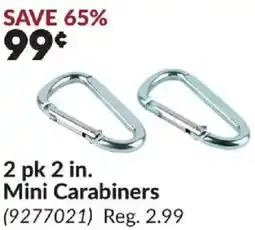 Princess Auto 2 pk 2 in. Mini Carabiners offer