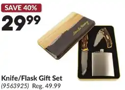 Princess Auto Knife/Flask Gift Set offer