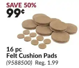 Princess Auto 16 pc Felt Cushion offer