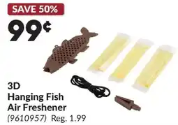 Princess Auto 3D Hanging Fish Air Freshener offer