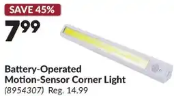 Princess Auto Battery-Operated Motion-Sensor Corner Light offer